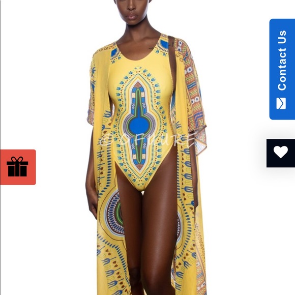 Dashiki Swimsuit 3x - Picture 1 of 7